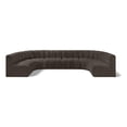 thumbnail image 1 of Meridian Furniture Arc Brown Boucle Fabric Modular Sectional, 1 of 10