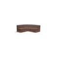 thumbnail image 1 of Meridian Furniture Arc Brown Vegan Leather Modular Sectional, 1 of 12