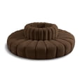 thumbnail image 1 of Meridian Furniture Arc Brown Velvet Modular Sectional, 1 of 5