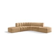 thumbnail image 1 of Meridian Furniture Arc Camel Velvet Modular Sectional, 1 of 14