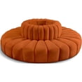 thumbnail image 1 of Meridian Furniture Arc Cognac Velvet Modular Sectional, 1 of 5
