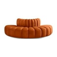 thumbnail image 1 of Meridian Furniture Arc Cognac Velvet Modular Sectional, 1 of 9