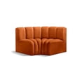 thumbnail image 1 of Meridian Furniture Arc Cognac Velvet Modular Sectional, 1 of 9