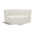 thumbnail image 1 of Meridian Furniture Arc Cream Boucle Fabric Modular Sectional, 1 of 7