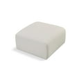 thumbnail image 1 of Meridian Furniture Arc Cream Vegan Leather Ottoman, 1 of 7