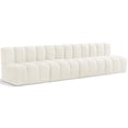 thumbnail image 1 of Meridian Furniture Arc Cream Velvet Modular Sectional, 1 of 8