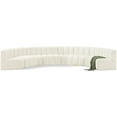 thumbnail image 1 of Meridian Furniture Arc Cream Velvet Modular Sectional, 1 of 13