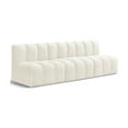 thumbnail image 1 of Meridian Furniture Arc Cream Velvet Modular Sectional, 1 of 10