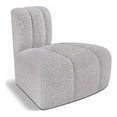 thumbnail image 1 of Meridian Furniture Arc Grey Boucle Fabric Reverse Corner, 1 of 8