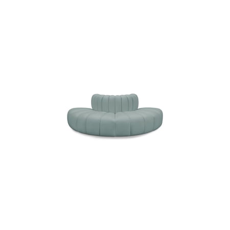 Meridian Furniture Arc Mint Green Vegan Leather Modular Sectional