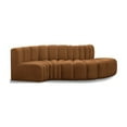 thumbnail image 1 of Meridian Furniture Arc Saddle Velvet Modular Sectional, 1 of 11