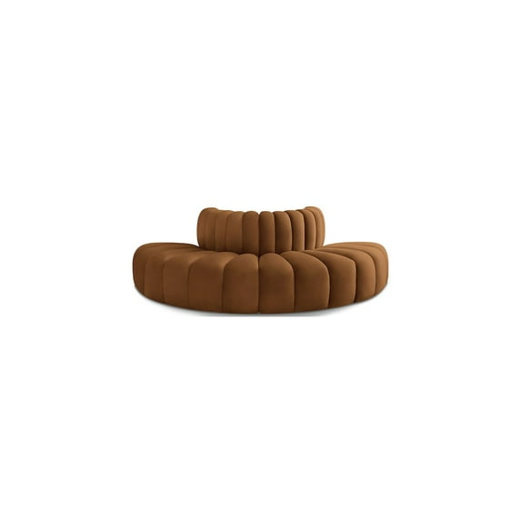 Meridian Furniture Arc Saddle Velvet Modular Sectional