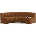 thumbnail image 1 of Meridian Furniture Arc Saddle Velvet Modular Sectional, 1 of 9