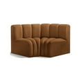 thumbnail image 1 of Meridian Furniture Arc Saddle Velvet Modular Sectional, 1 of 9