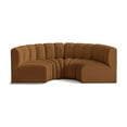 thumbnail image 1 of Meridian Furniture Arc Saddle Velvet Modular Sectional, 1 of 11