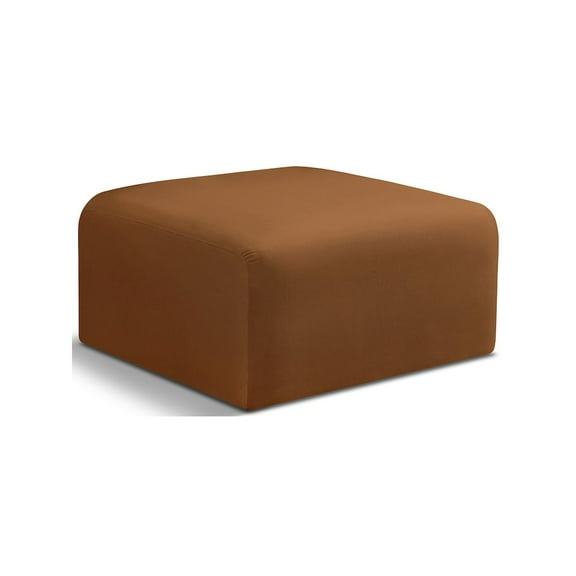 Meridian Furniture Arc Saddle Velvet Ottoman