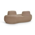 thumbnail image 1 of Meridian Furniture Argyle Beige Teddy Fabric Chaise/Loveseat, 1 of 13