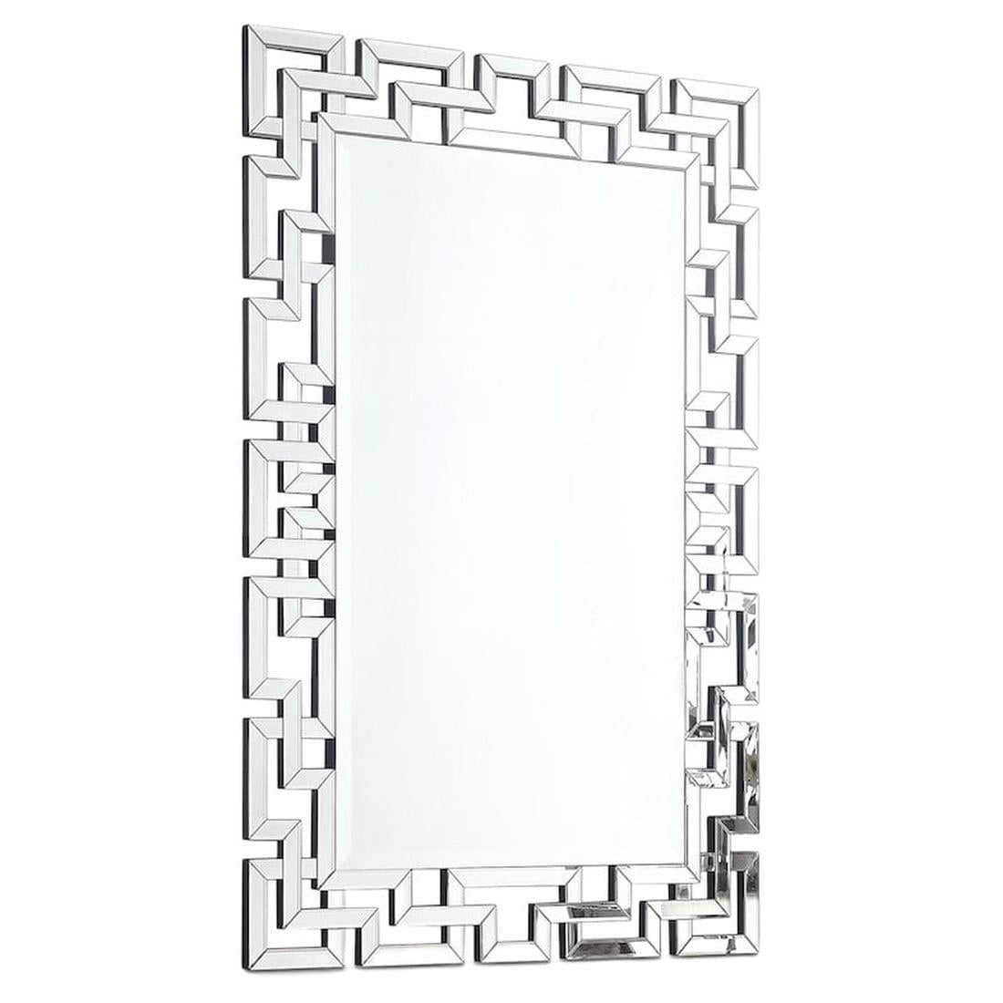 Meridian Mirror Meridian Furniture Aria Mirror, Contemporary Geometric Design, 31.5