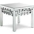 thumbnail image 1 of Meridian Furniture Aria Mirrored Geometric Designed End Table, 1 of 4
