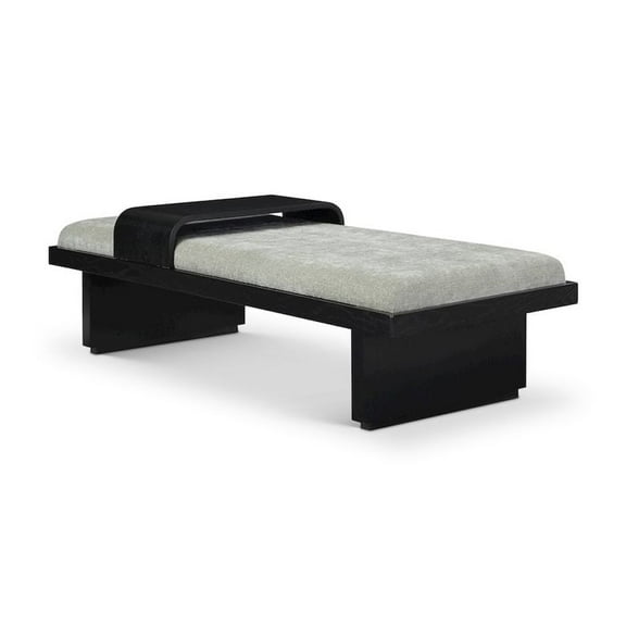 Meridian Furniture Arlington Mint Green Chenille Fabric Bench