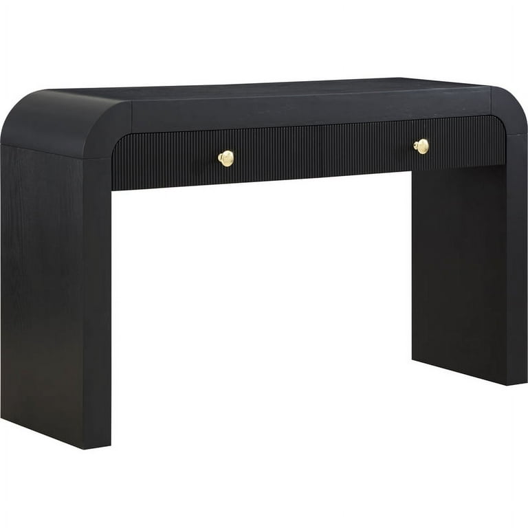 Black console sale table walmart