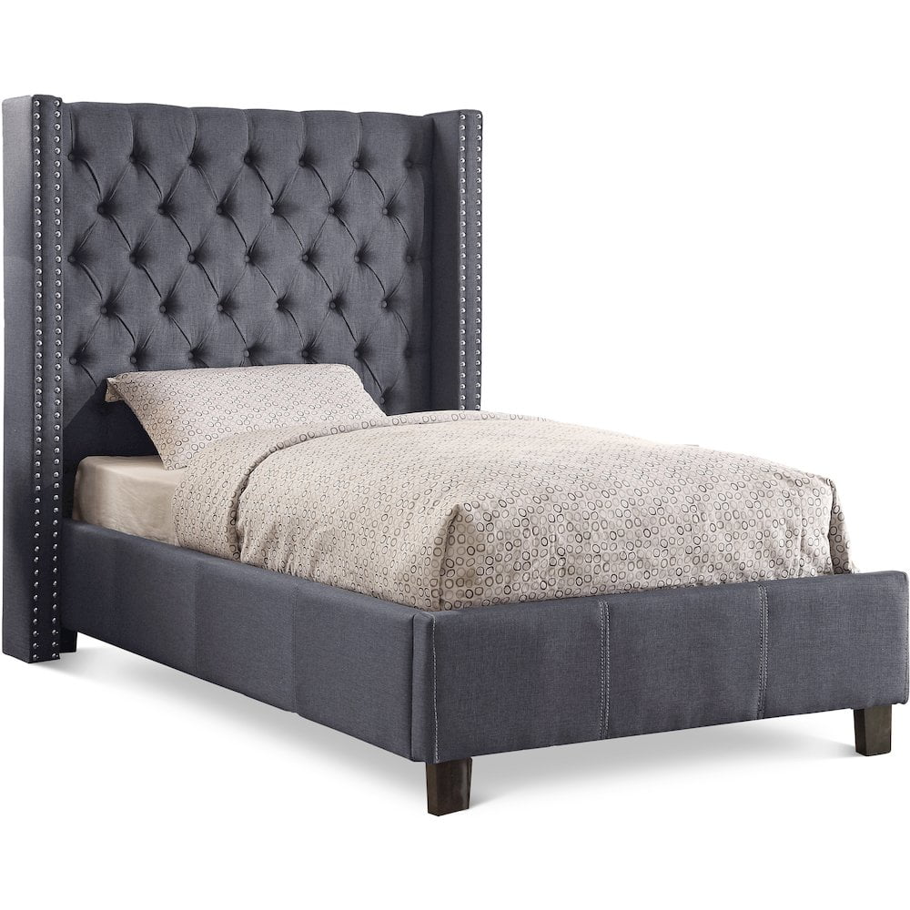 Meridian Furniture Ashton Linen Twin Bed Meridian Furniture Ashton Linen Twin Bed