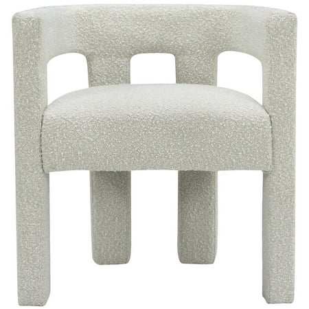 Meridian Furniture Athena Cream Boucle Fabric Accent/Dining Chair