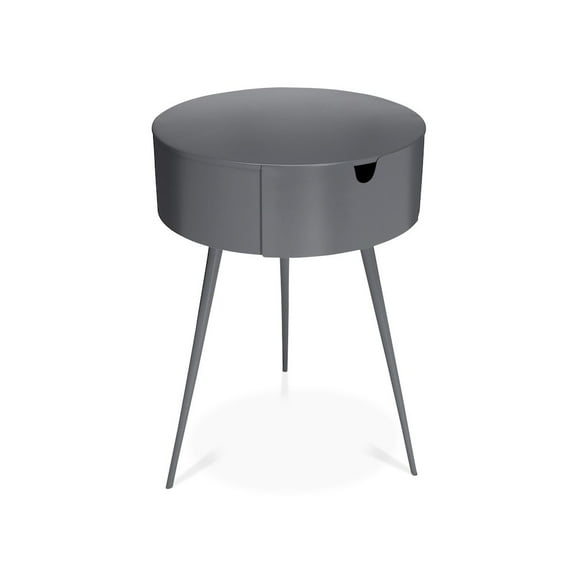 Meridian Furniture Bali Gray Metal Nightstand