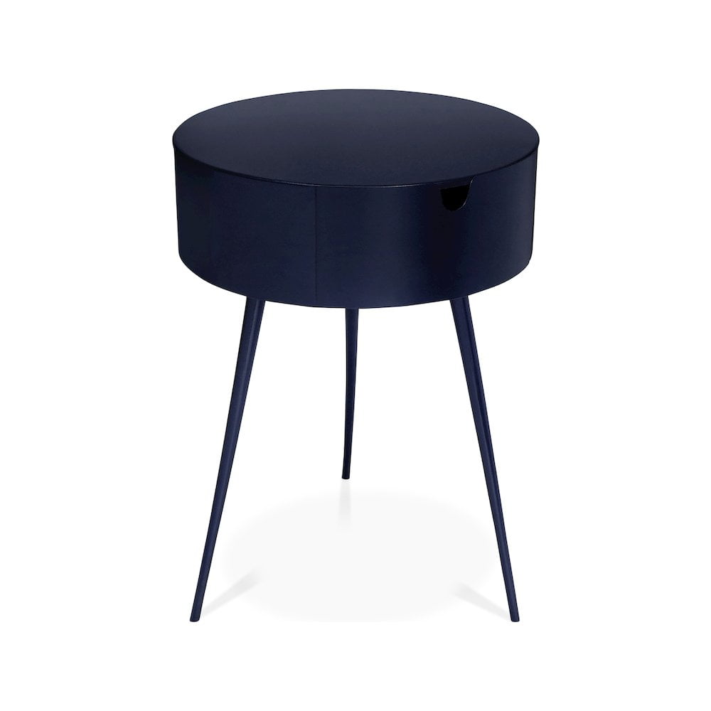 Meridian Furniture Bali Navy Metal Nightstand