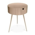 thumbnail image 1 of Meridian Furniture Bali Pink Metal Nightstand, 1 of 7