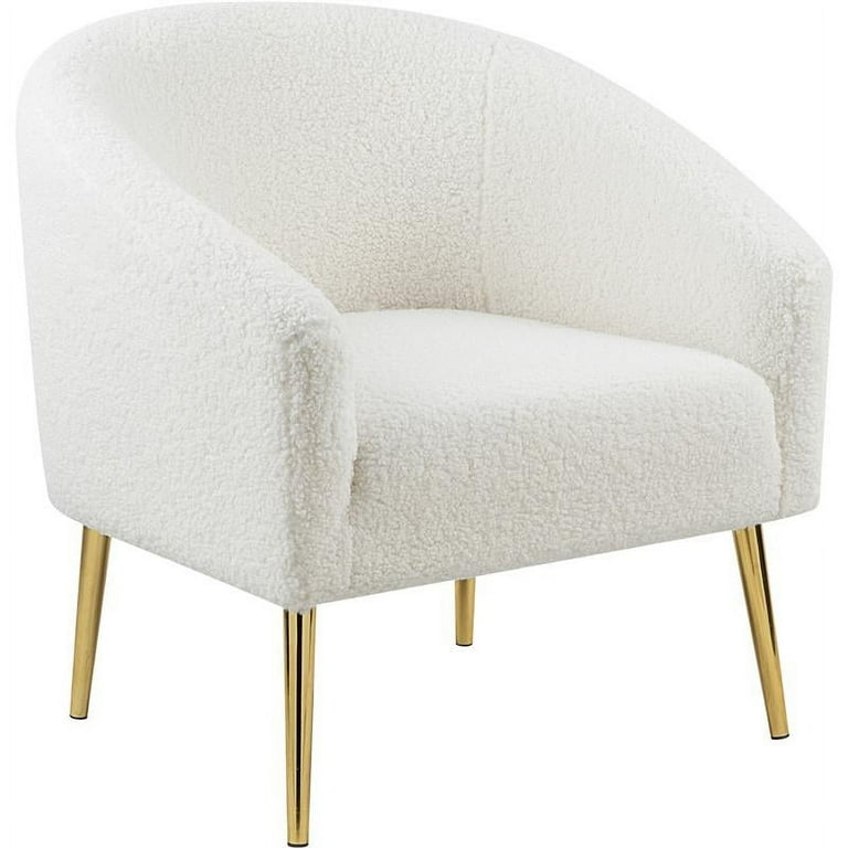 Meridian Furniture Barlow Faux Fur Chair - Gold Meridian Furniture Barlow Faux Fur Chair - Gold