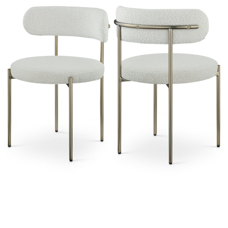 Meridian Furniture Beacon Boucle Fabric Dining Chair - Black Meridian Furniture Beacon Boucle Fabric Dining Chair - Black