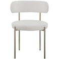 thumbnail image 1 of Meridian Furniture Beacon Cream Boucle Fabric Dining Chair, 1 of 8