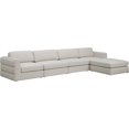 thumbnail image 1 of Meridian Furniture Beckham Beige Durable Linen Textured Fabric Modular Sectional, 1 of 2