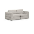 thumbnail image 1 of Meridian Furniture Beckham Beige Durable Linen Textured Fabric Modular Sofa, 1 of 7