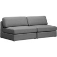 thumbnail image 1 of Meridian Furniture Beckham Grey Durable Linen Textured Fabric Modular Sofa, 1 of 2