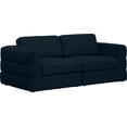 thumbnail image 1 of Meridian Furniture Beckham Navy Durable Linen Textured Fabric Modular Sofa, 1 of 2
