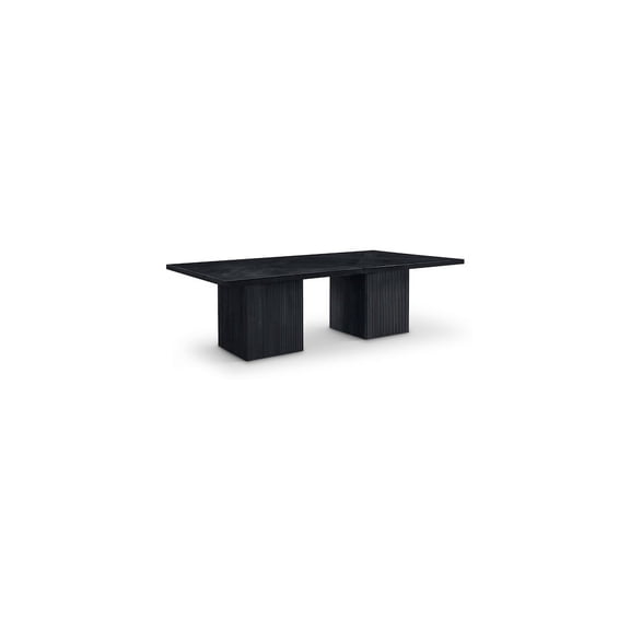 Meridian Furniture Belinda Black Solid Wood and Oak Veneer Modular Dining Table