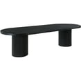 thumbnail image 1 of Meridian Furniture Belinda Black Oak Wood Dining Table, 1 of 29
