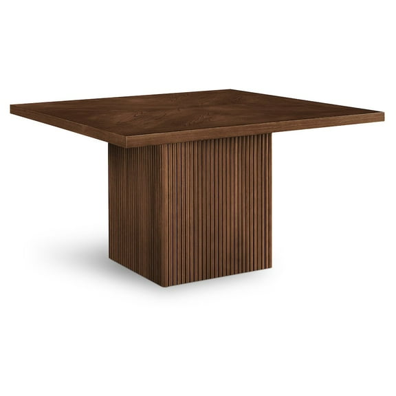 Meridian Furniture Belinda Square Brown Solid Wood And Oak Veneer Dining Table