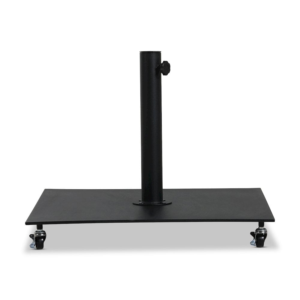 Meridian Furniture Belize Black Steel Patio Umbrella Base