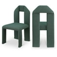 thumbnail image 1 of Meridian Furniture Bennett Green Boucle Fabric Dining Chair (Set of 2), 1 of 8