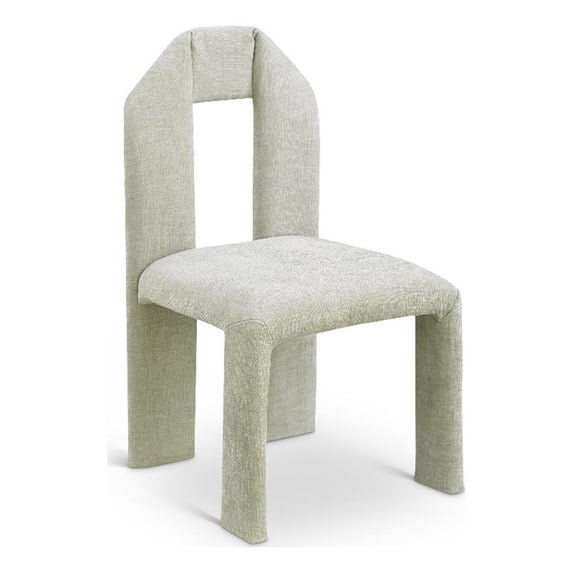 Meridian Furniture Bennett Mint Chenille Fabric Dining Chair (Set of 2)