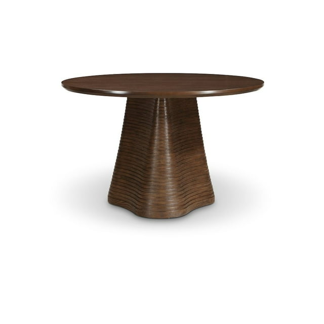 Meridian Furniture Bernada Brown Wood and Oak Veneer Dining Table