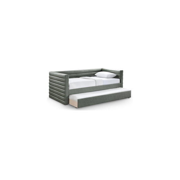 Meridian Furniture Beverly Green Vegan Leather Twin Daybed