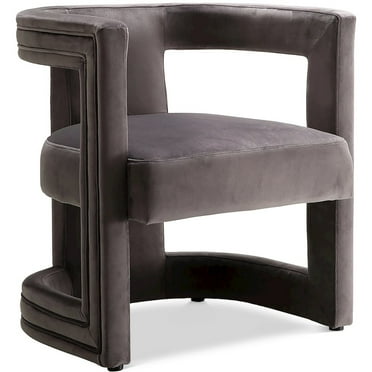Meridian Furniture Blair Gray Velvet Accent Chair
