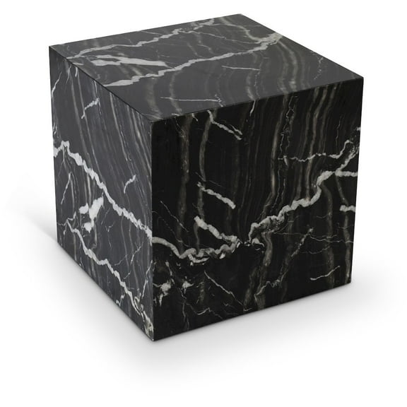 Meridian Furniture Bolzano Black Marble End Table