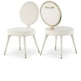 thumbnail image 1 of Meridian Furniture Brandy Cream Velvet Dining Chair, 1 of 6