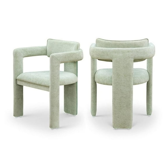 Meridian Furniture Brenda Mint Chenille Fabric Dining Chair (Set of 2)