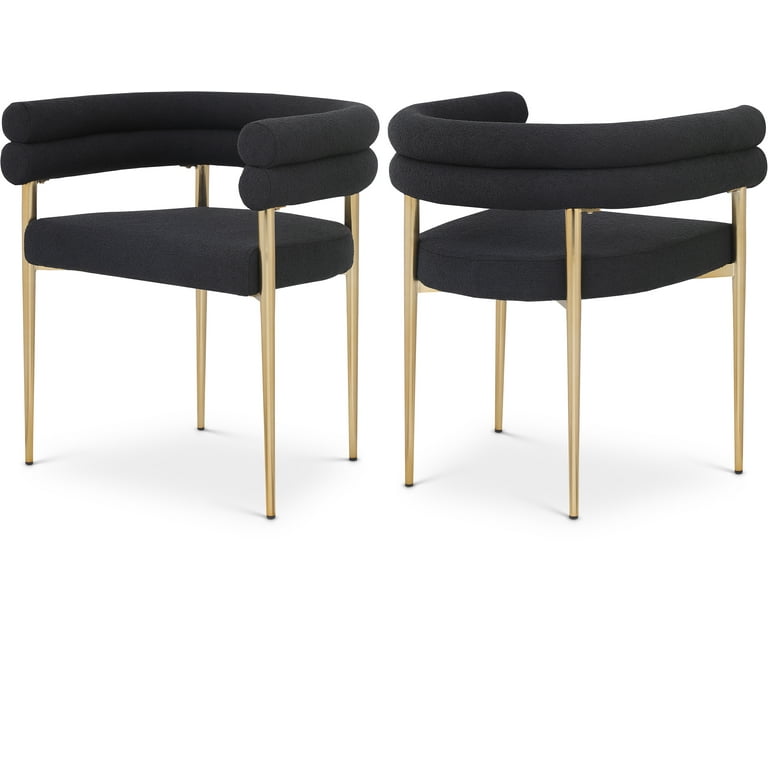 Meridian Furniture Brielle Boucle Fabric Dining Chair Meridian Furniture Brielle Boucle Fabric Dining Chair
